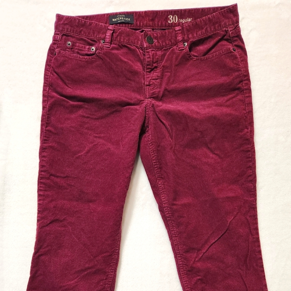 J Crew matchstick corduroy pants - 30 regular